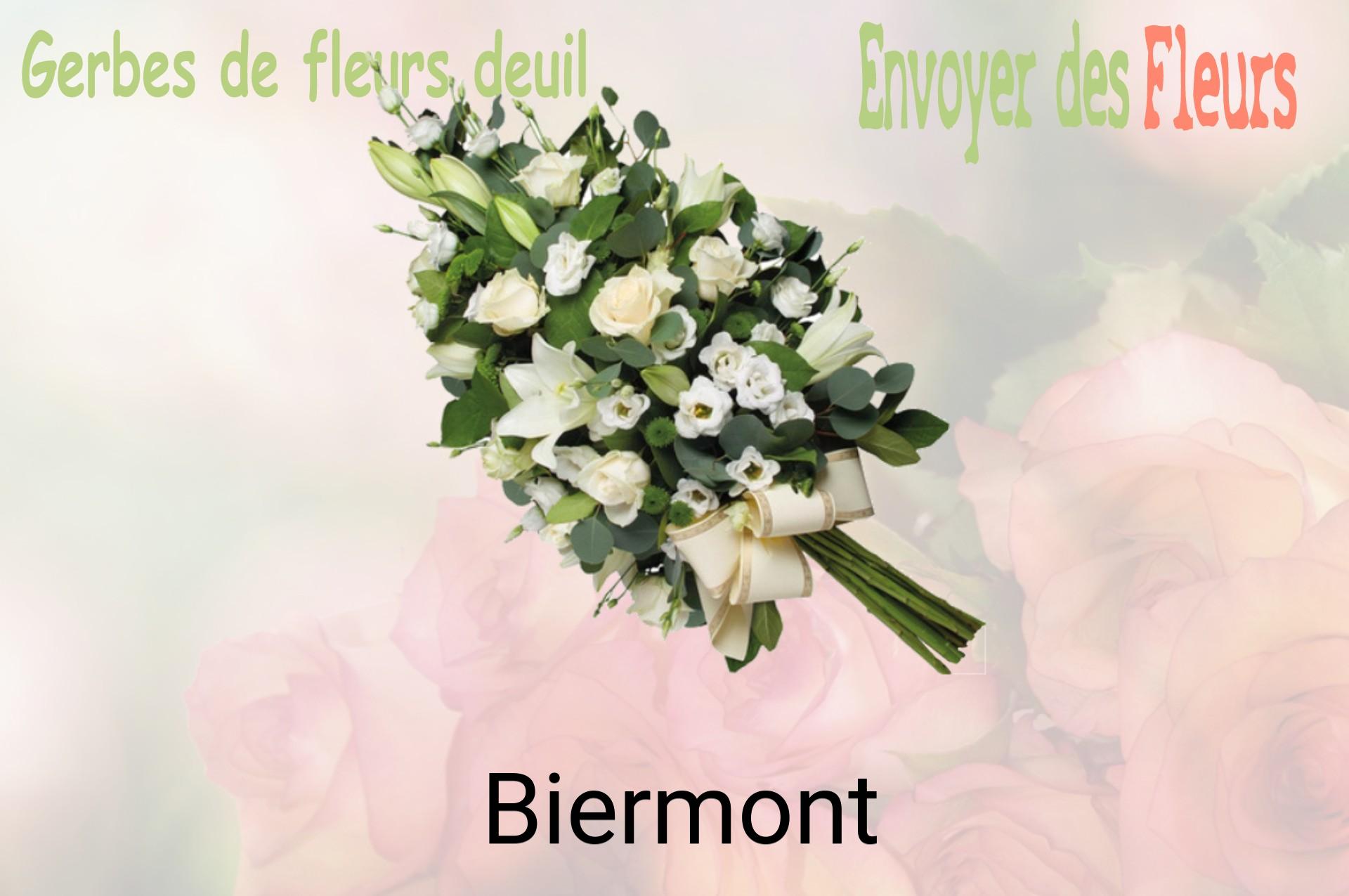Gerbe de fleurs de deuil livrée à Biermont